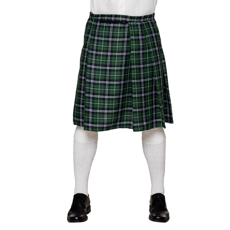 Skotsk Tartan Kilt Grøn | Skotland Bukser / Skørt / Shorts - Beklædning - Temashop