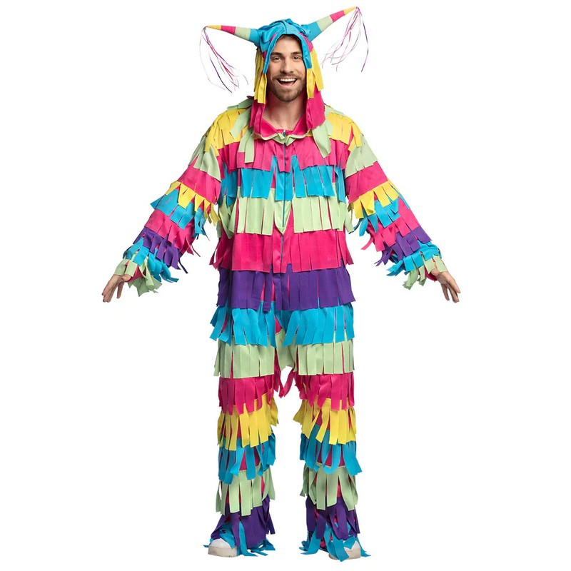 Piñata Kostume - Anledninger kostume til voksne i størrelserne M-3XL | Fiesta kostume til mænd - Temashop