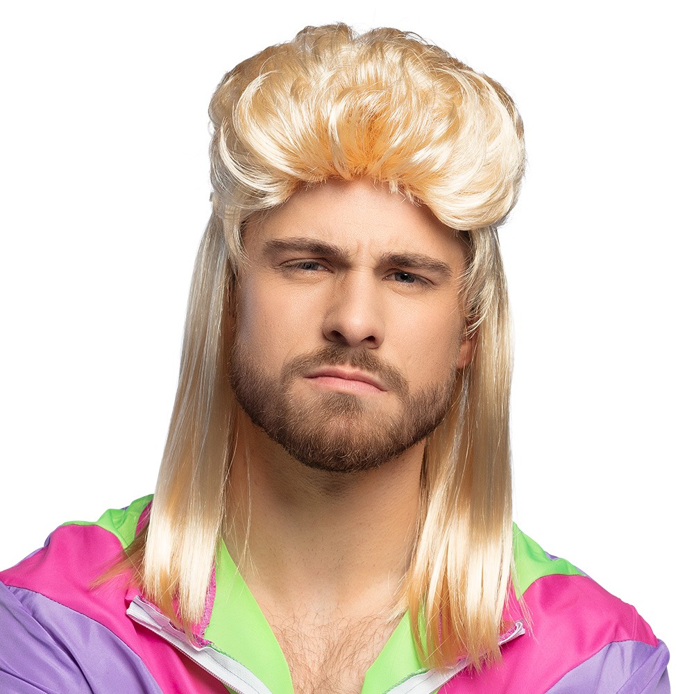 Larry Paryk Blond | 90'erne Retro Paryk - Hovedtilbehør - Temashop