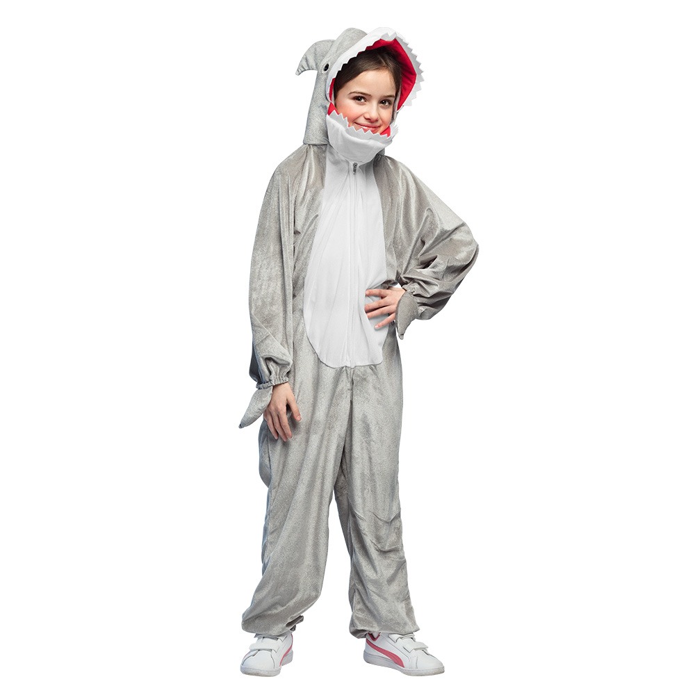 Haj Børnekostume Grå | Haj udklædning til børn - Temashop