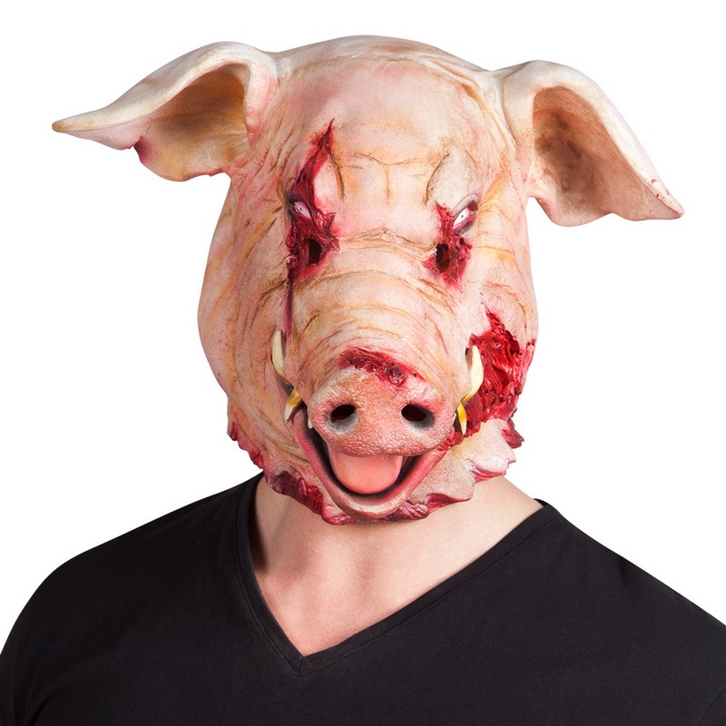 Blodig Gris Maske | Gris Maske - Hovedtilbehør - Temashop