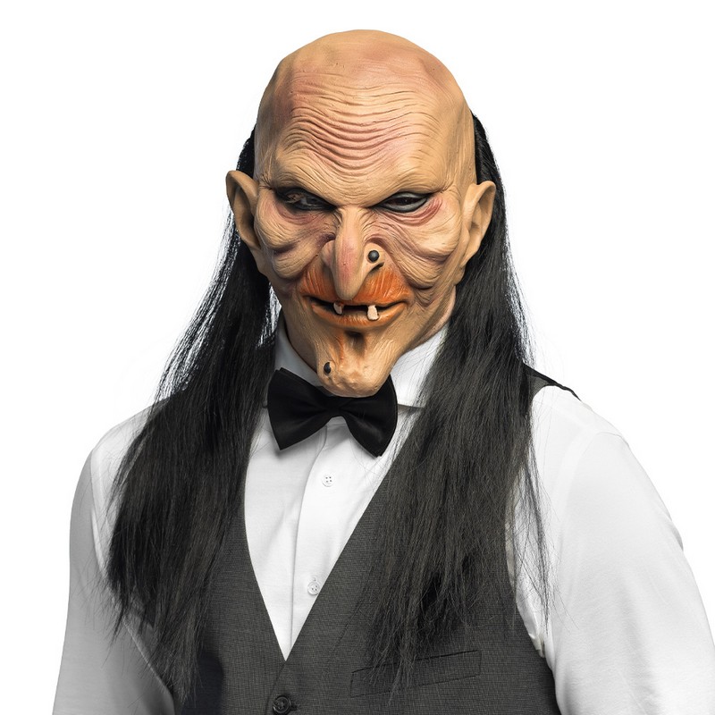 Creepy Butler Maske | Halloween Maske - Hovedtilbehør - Temashop