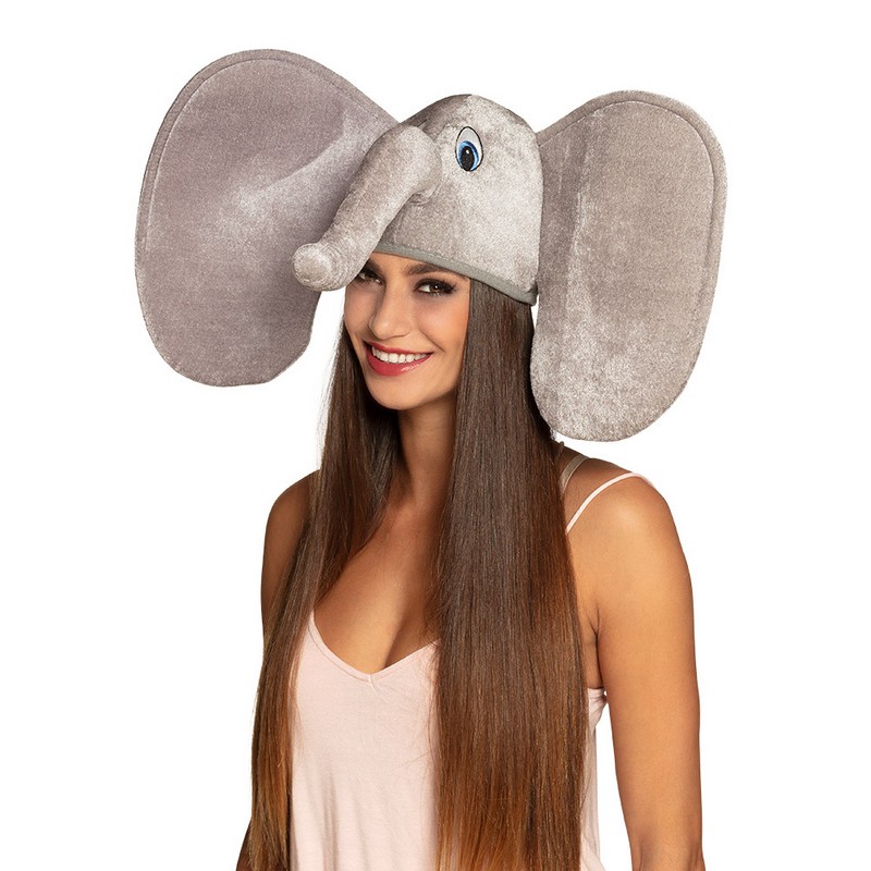 Elefant Hat (57 cm) | Elefant Hat / Hue / Hjelm - Hovedtilbehør - Temashop