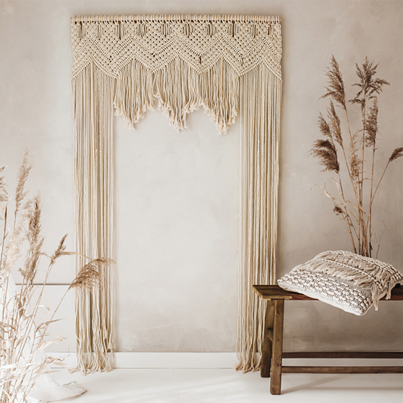 Boho Macrame Backdrop - 1 stk (104 x 182 cm) - Temashop
