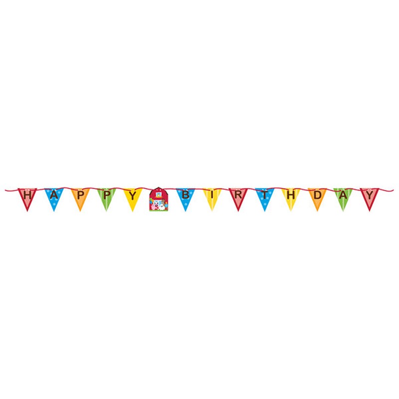 Bondegård Vimpel Flagguirlande
