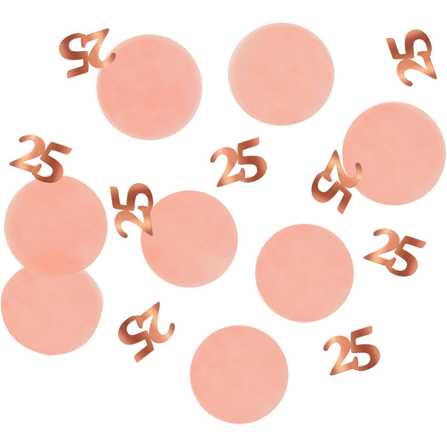 Bordkonfetti 25 År Lush Blush - 1 pose (25 g) | 25 år Konfetti - Temashop