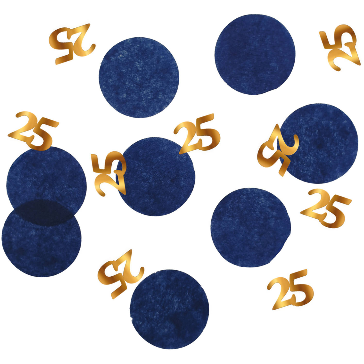 Bordkonfetti 25 År True Blue - 1 pose (25 g) | 25 år Konfetti - Temashop