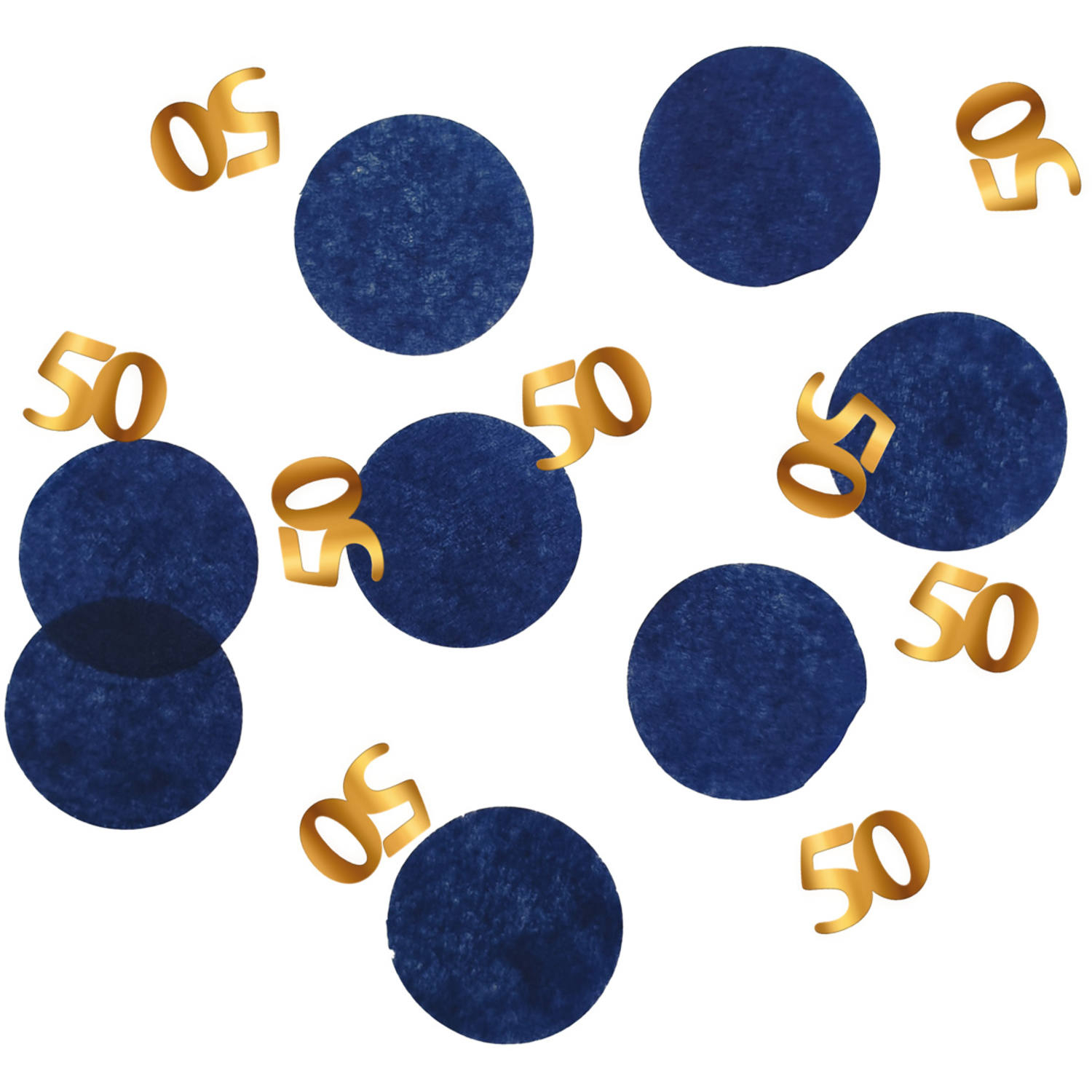 Bordkonfetti 50 År True Blue - 1 pose (25 g) | 50 år Konfetti - Temashop