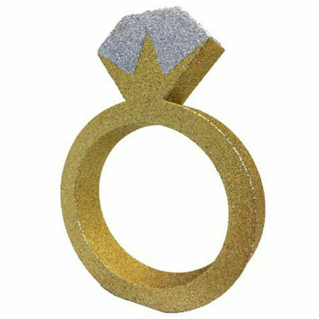 Bordpynt Diamantring - 1 stk (20 cm) | Bryllup Centerpieces - Temashop