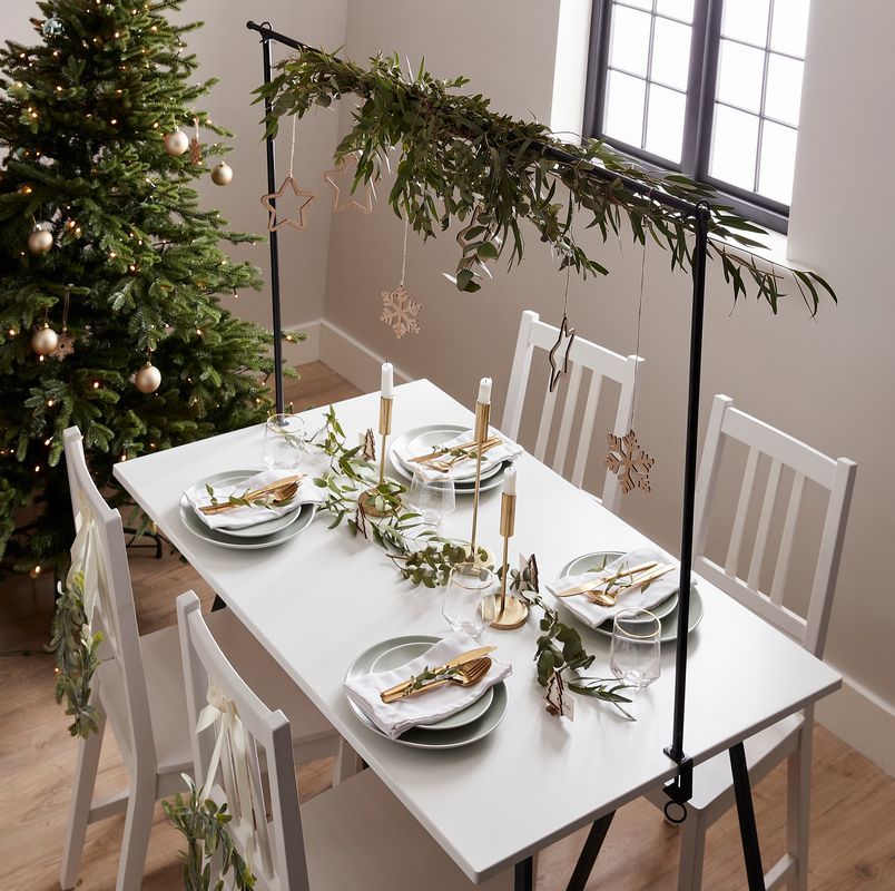 Bordstativ - 1 stk (1,8 m x 88 cm) | Julepynt Ramme - Temashop