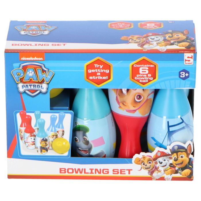 Paw Patrol Bowling Sæt (18 cm) | Paw Patrol Legetøj - Temashop