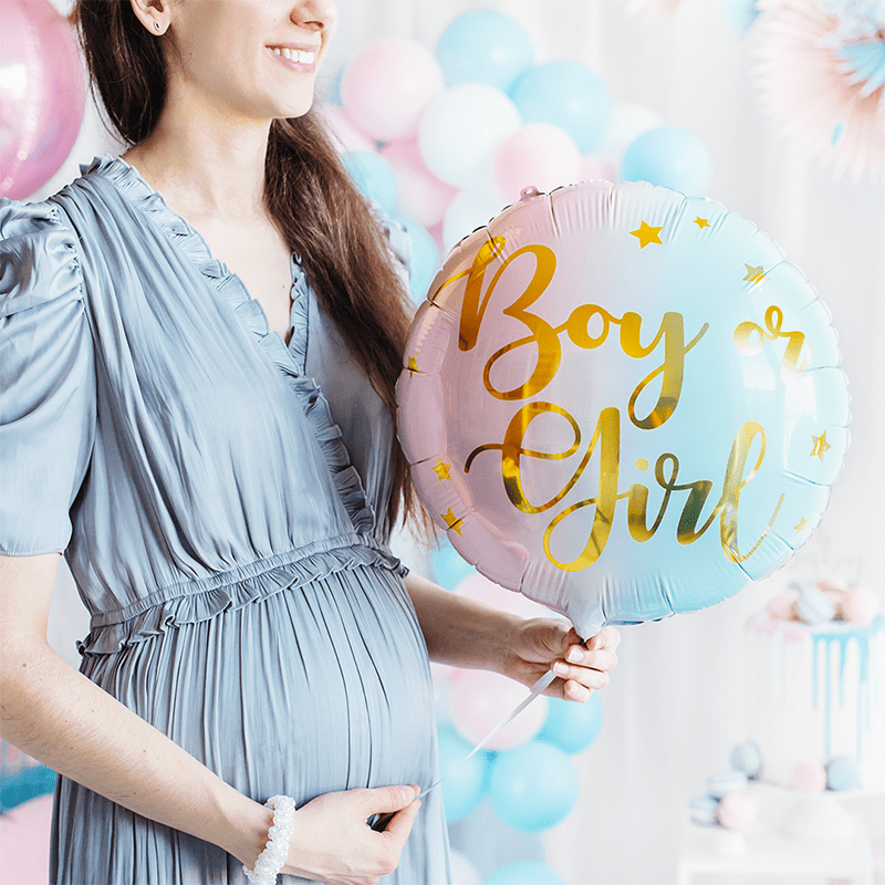Boy Or Girl Rund Folieballon