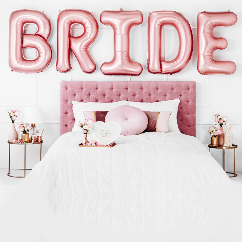 Bride Folieballoner Rosaguld