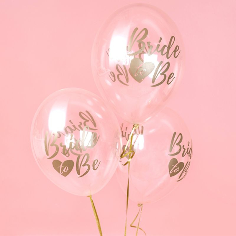 Bride To Be Balloner Guld - 50 stk (30 cm) | Bachelorette Latexballoner - Temashop
