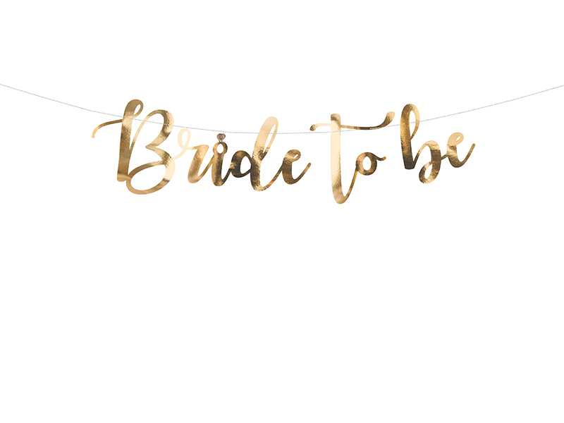 Bride To Be Guirlande Guld