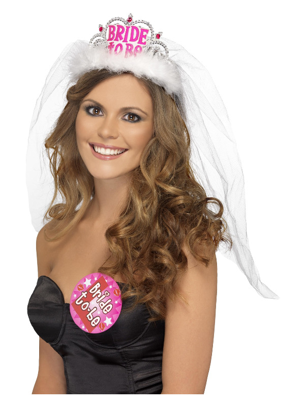 Bride To Be Tiara | Bachelorette Hårbøjle / Pandebånd / Hårbånd - Hovedtilbehør - Temashop