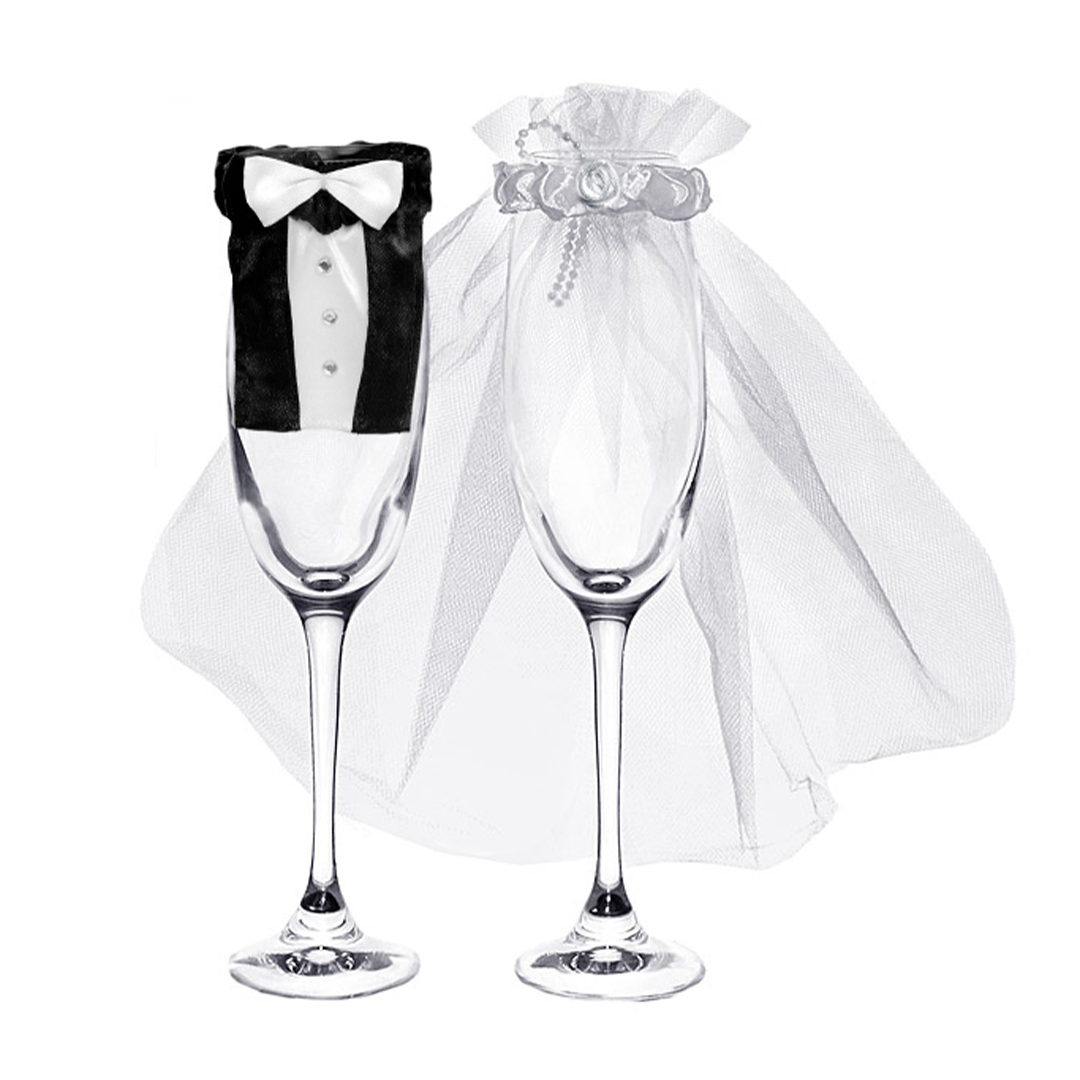 Brudepar Glasdekoration