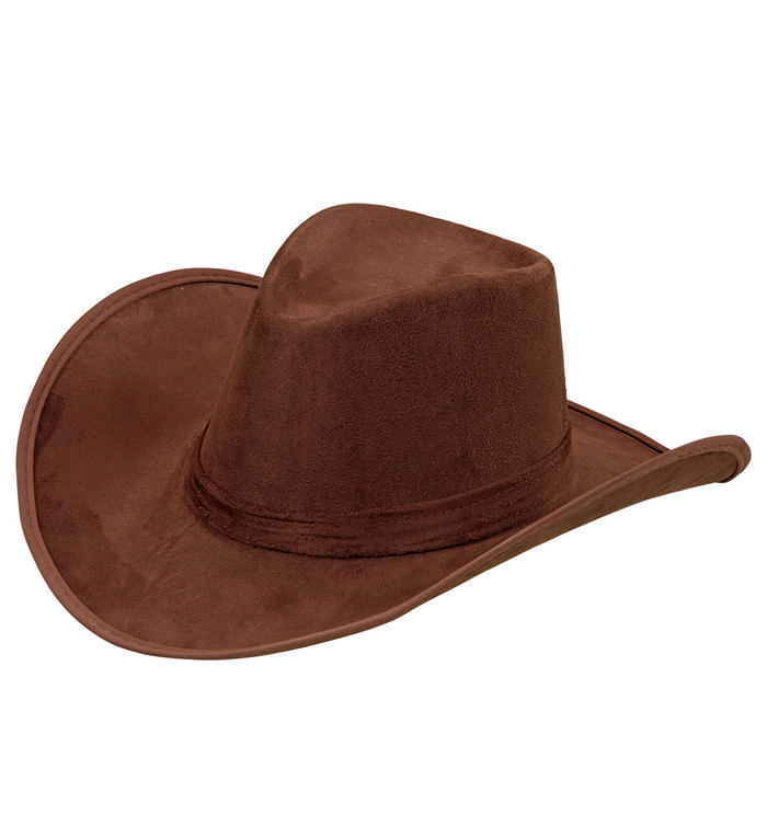 Brun Cowboyhat | Det vilde vesten Hat / Hue / Hjelm - Hovedtilbehør - Temashop