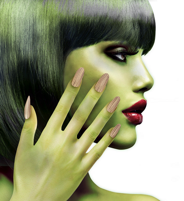 Brune Hekse negle | Heks Negle / Neglelak - Makeup & Negle - Temashop