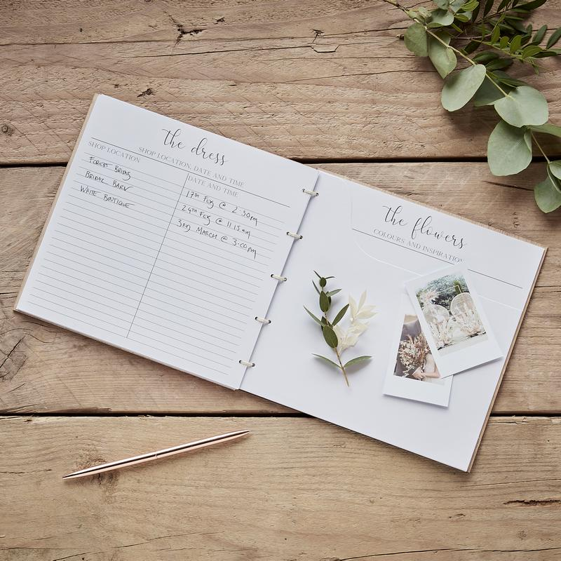 Bryllups Planlægnings Bog I Træ