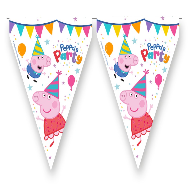Gurli GrisÂ® Peppa's Party Vimpelguirlande