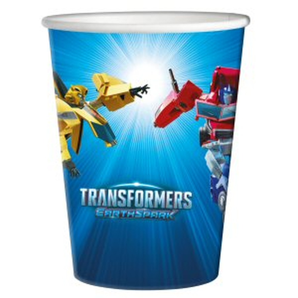 Transformers Papkrus - 8 stk (250 ml) | Tranformers Krus - Temashop