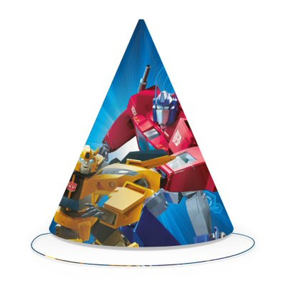 Transformers Festhatte - 6 stk (11 x 16 cm) | Tranformers Partyhatte - Temashop