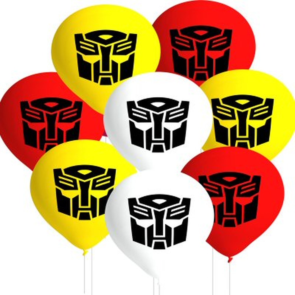 Transformers Party Latexballoner - 8 stk | Tranformers Latexballoner - Temashop