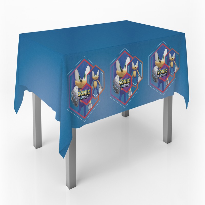 Sonic Prime Dug Blå - 1 stk (120 x 180 cm) | Sonic Duge - Temashop