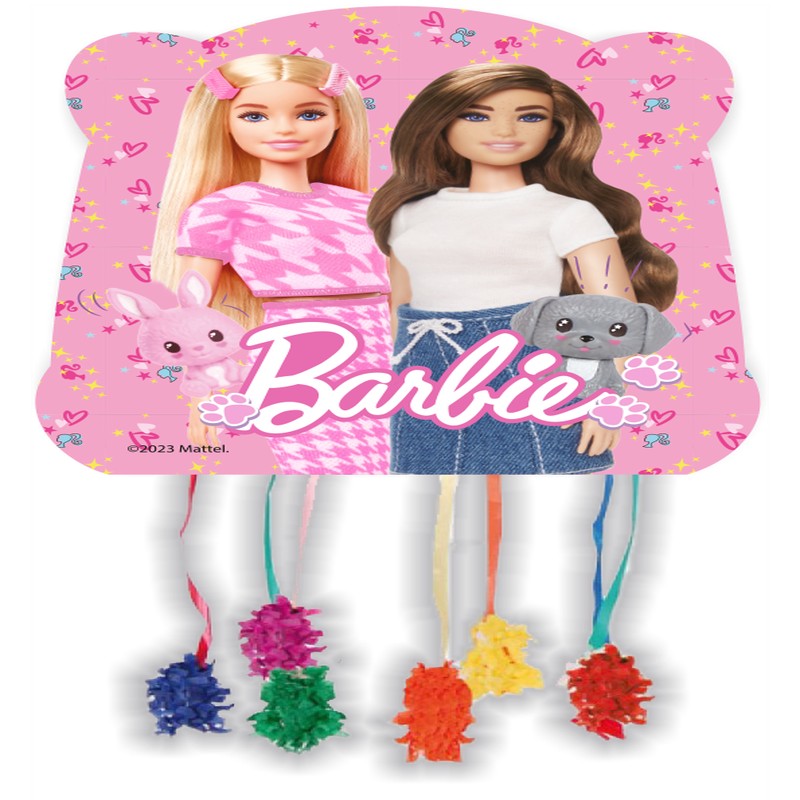 Barbie Piñata Pink - 1 stk (33 x 33 cm) | Barbie Pinata - Temashop