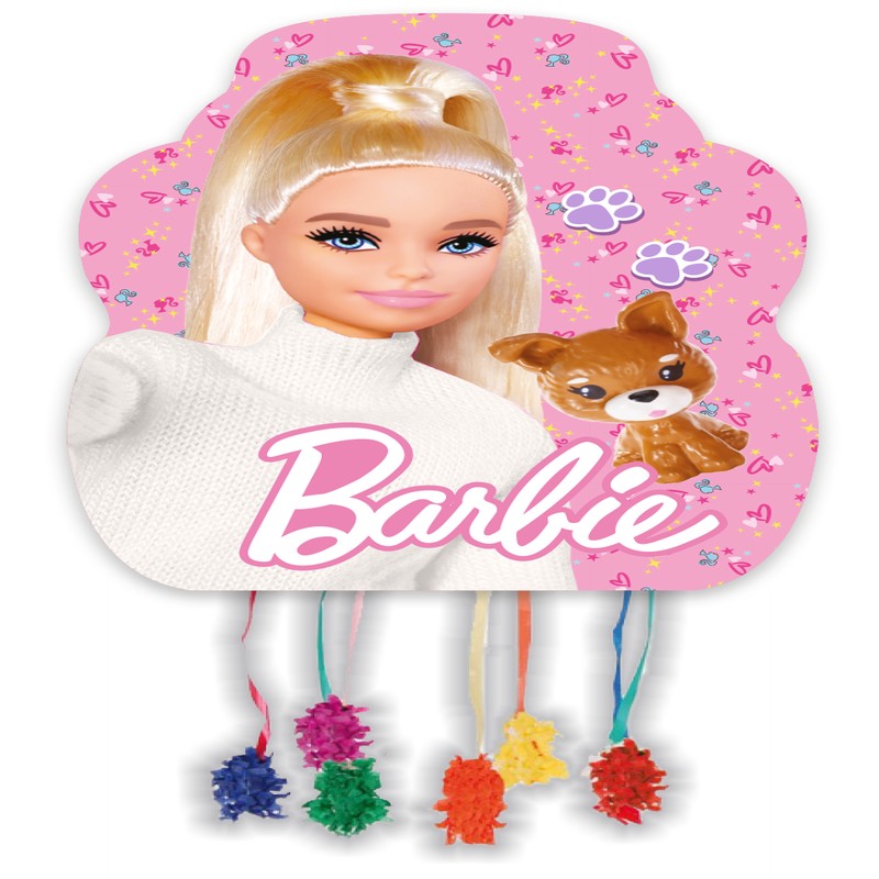 Barbie Piñata - 1 stk (33 x 46 cm) | Barbie Pinata - Temashop