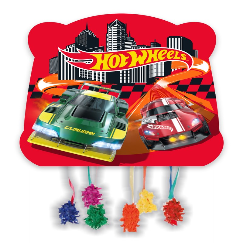 Hot Wheels Piñata - 1 stk (33 x 33 cm) | Hot Wheels Pinata - Temashop