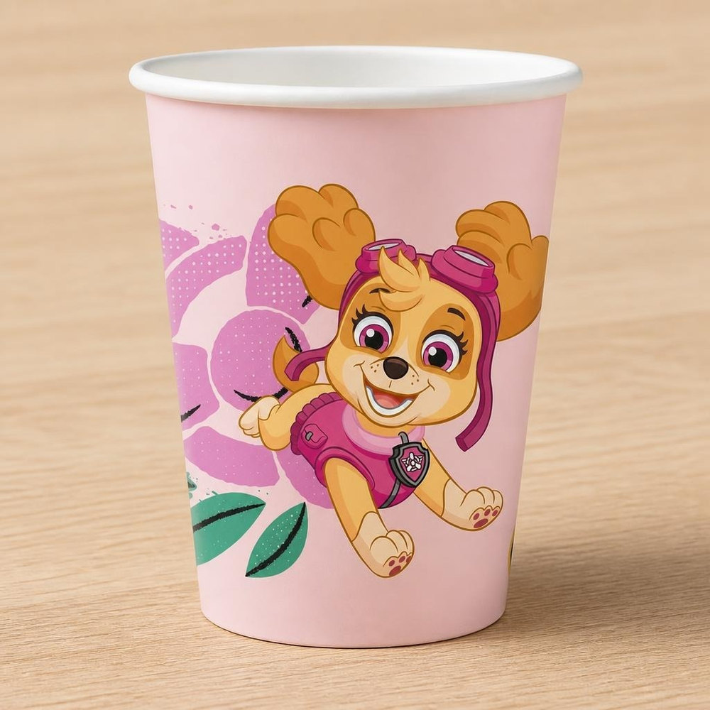 Paw Patrol Skye Papkrus - 8 stk (250 ml) | Paw Patrol Krus - Temashop