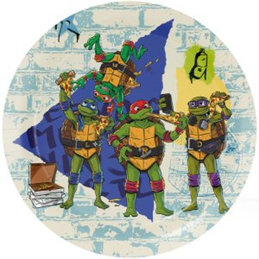 Teenage Mutant Ninja Turtles Paptallerkener Ø 23 cm - 8 stk (Ø 23 cm) | Teenage Mutant Ninja Turtles Tallerkner - Temashop