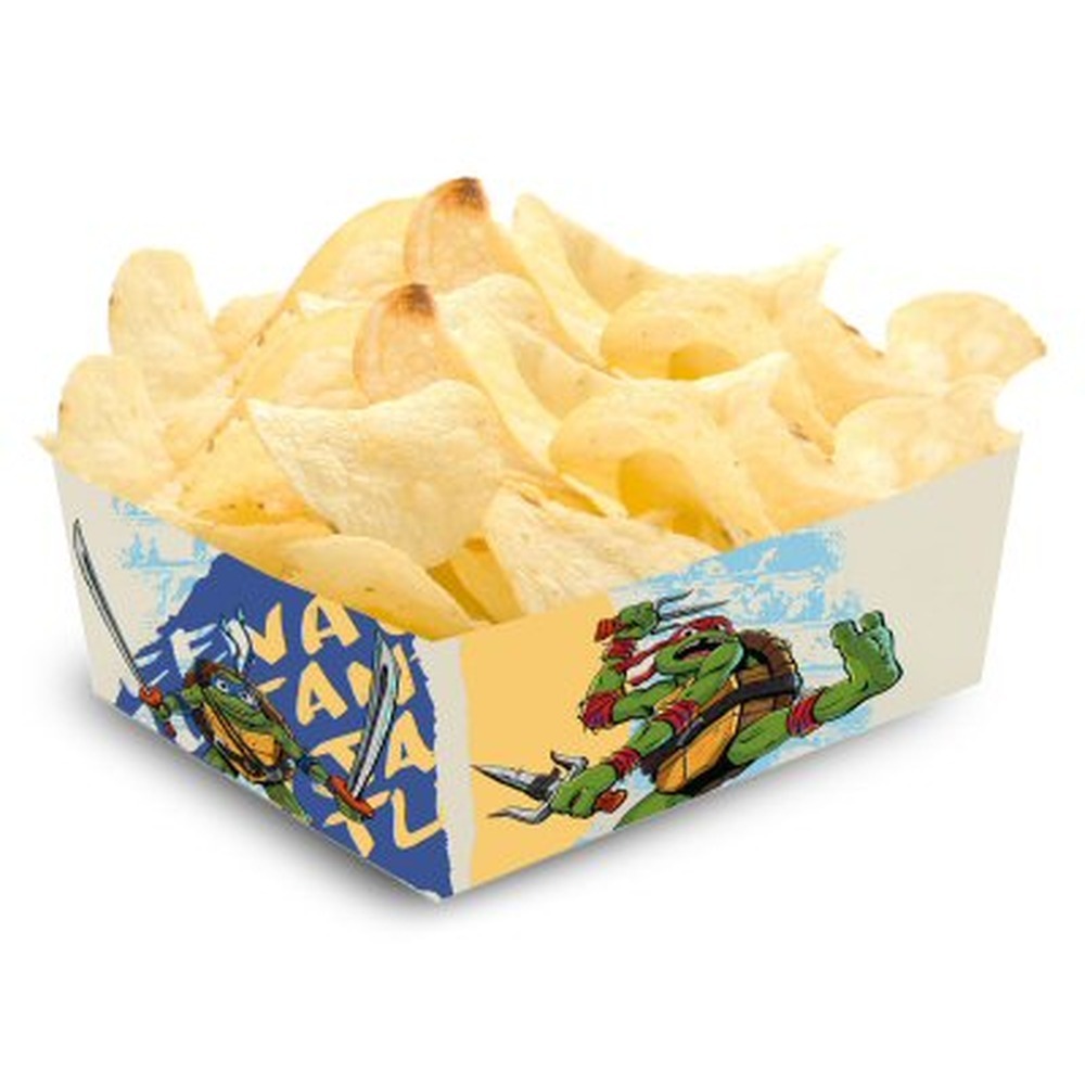 Teenage Mutant Ninja Turtles Snackbægre - 12 stk (14 x 10 x 5 cm) | Teenage Mutant Ninja Turtles Bægre - Temashop