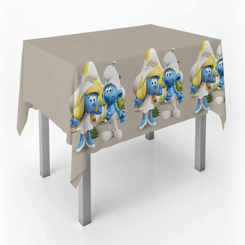 Smurfs Dug - 1 stk (120 x 180 cm) | Smølf Duge - Temashop