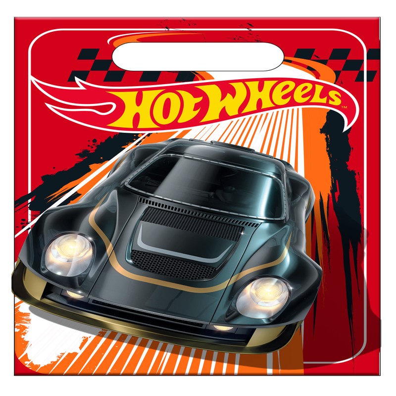Hot Wheels Poser Rød - 6 stk (17 x 25 cm) | Hot Wheels Poser / Goodiebags - Temashop
