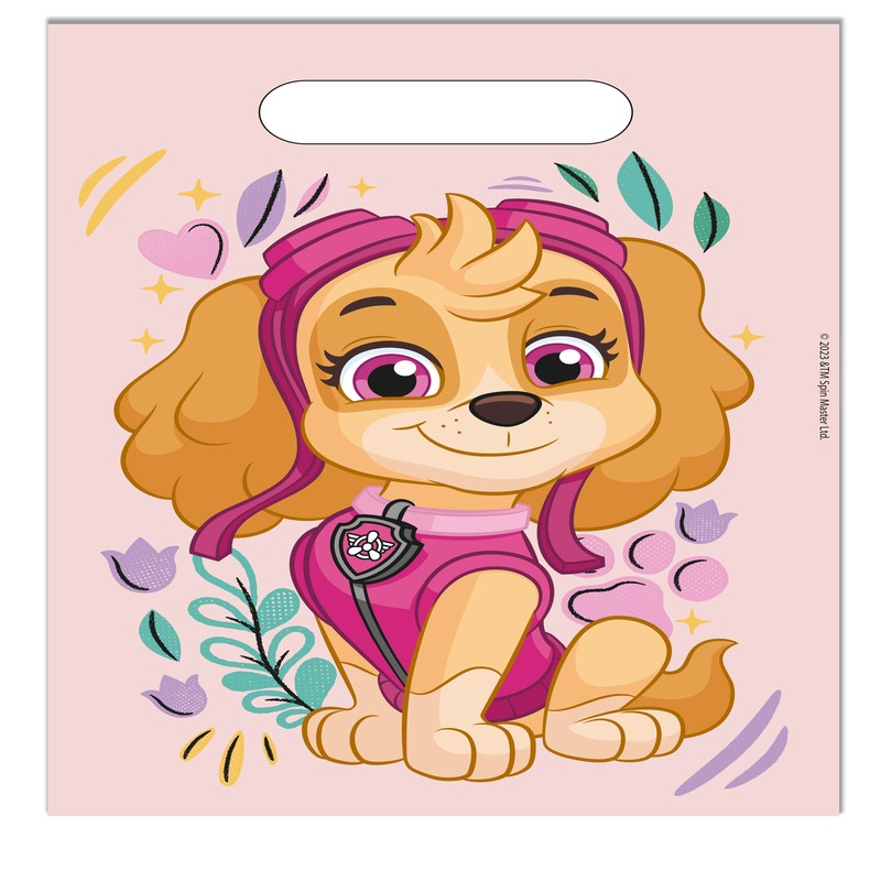 Paw Patrol Skye Poser - 6 stk (17 x 25 cm) | Paw Patrol Poser / Goodiebags - Temashop