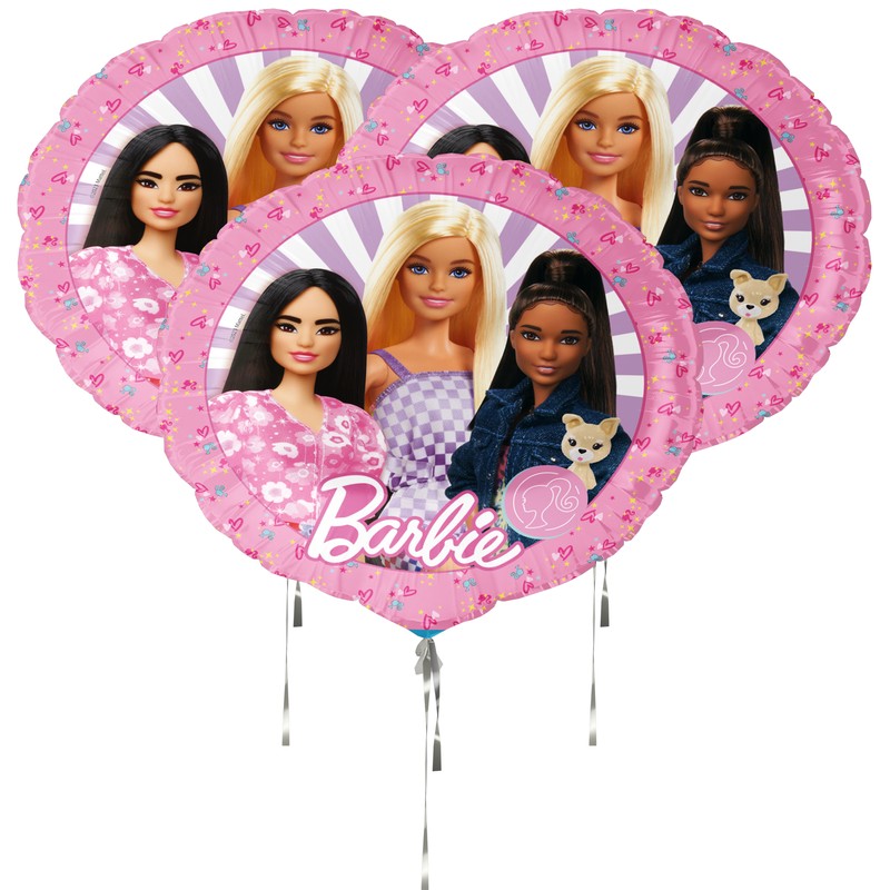 BarbieÂ® Hjerte Folieballon Pink