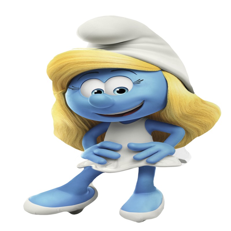 Smurfs Pige Folieballon - 1 stk (83 x 47 cm) | Smølf Folieballoner - Temashop