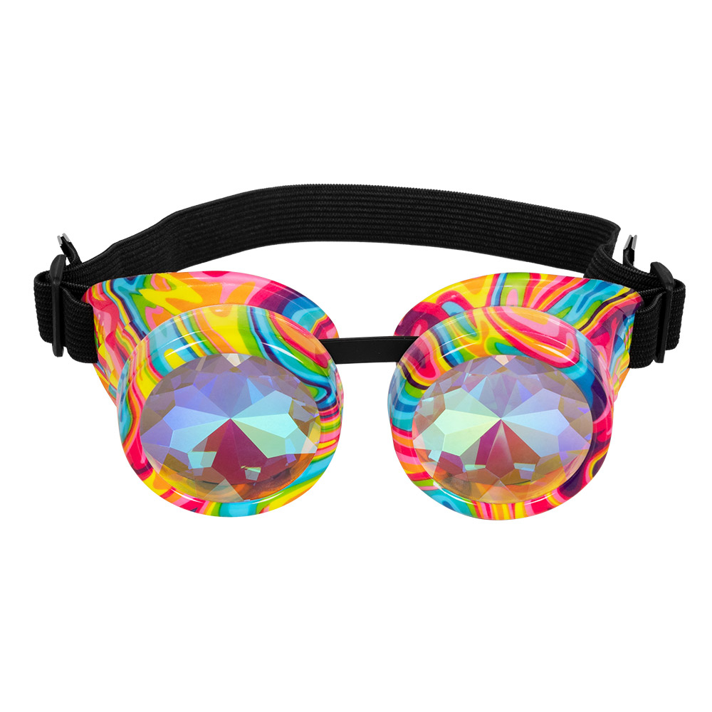 Bubble Partybriller Regnbue | Regnbue Briller - Hovedtilbehør - Temashop