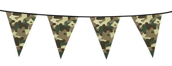 Camouflage Vimpelguirlande
