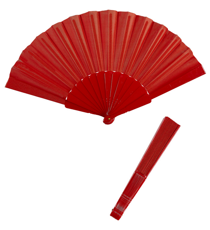 Cancan Vifte Rød | Flamenco Vifte - Kropstilbehør - Temashop