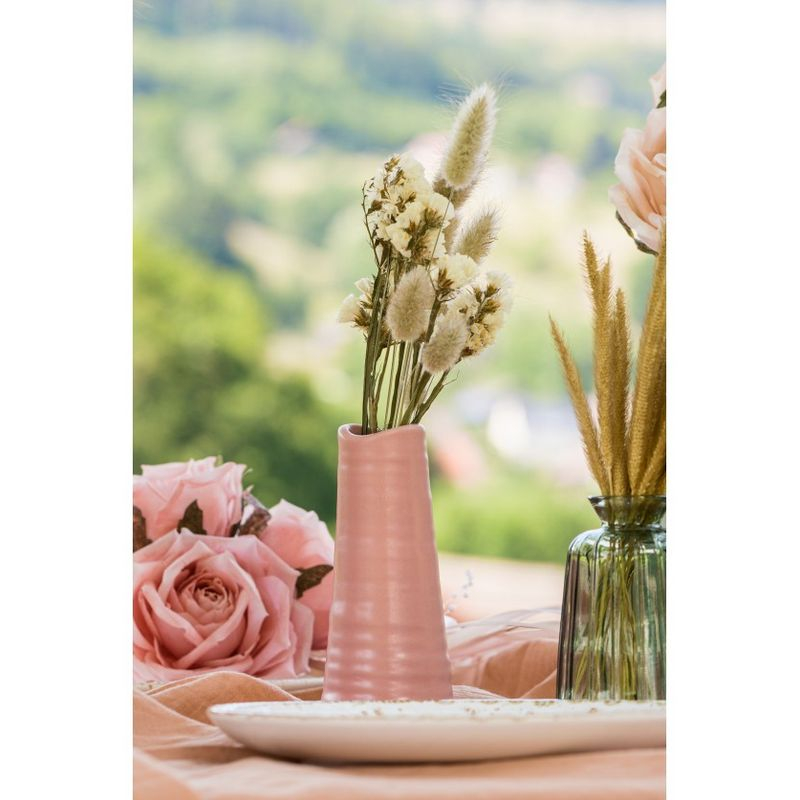 Catane Vase Lyserød - 1 stk (6 x 14 cm) | Pink tema Vase - Temashop