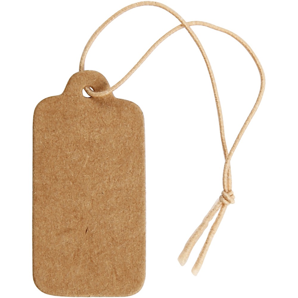 Mærkater Kraft - 100 stk (15 x 30 mm) | Brun Tema Kort / Invitationer / Gode råd - Temashop