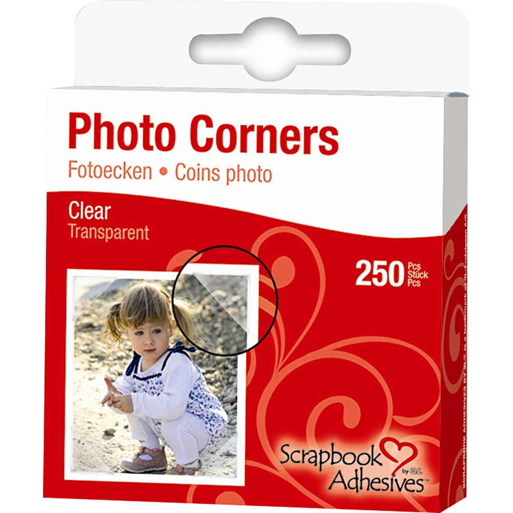 Transparente Fotohjørner - 250 stk (10 mm) - Temashop