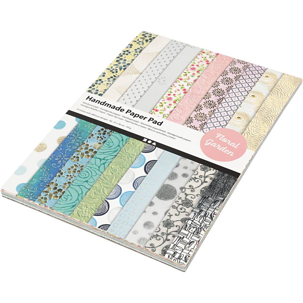 Håndlavet Papir - 20 stk (210 x 297 mm) - Temashop