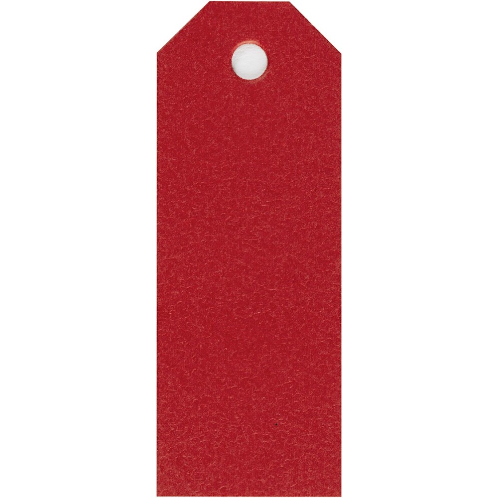 Røde Manilamærker - 20 stk (8 x 3 cm) | Rødt tema Kort / Invitationer / Gode råd - Temashop