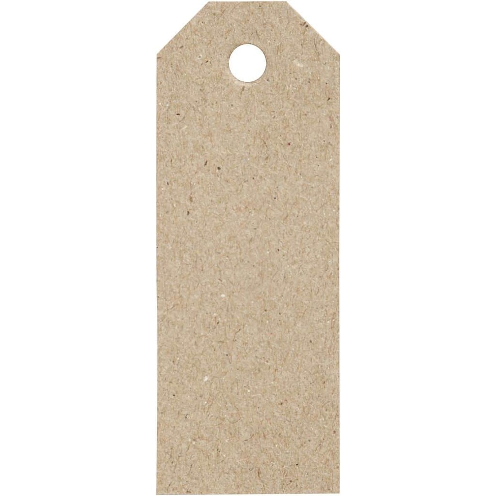 Manillamærker Naturbrun - 20 stk (3 x 8 cm) | Brun Tema Bordnumre / bordkort / holdere - Temashop
