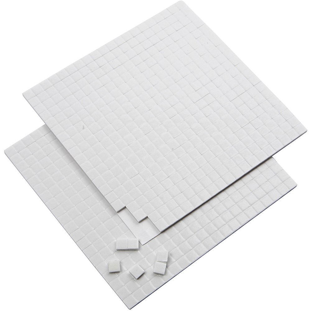 3D Klæbepuder - 2 stk (5 x 5 x 2 mm) - Temashop